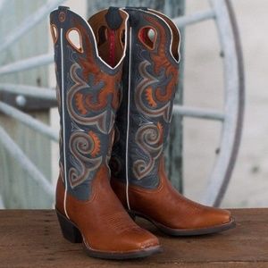 NWT Tony Lama Sky Baja Square Toe Cowboy Boots 7.5